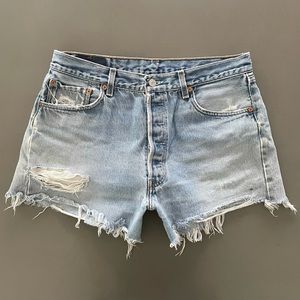 Vintage Levi’s 501xx Cut Off Distressed Shorts